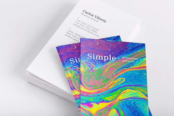 Business Cards Mockup 04 in Branding Mockups - product preview 2