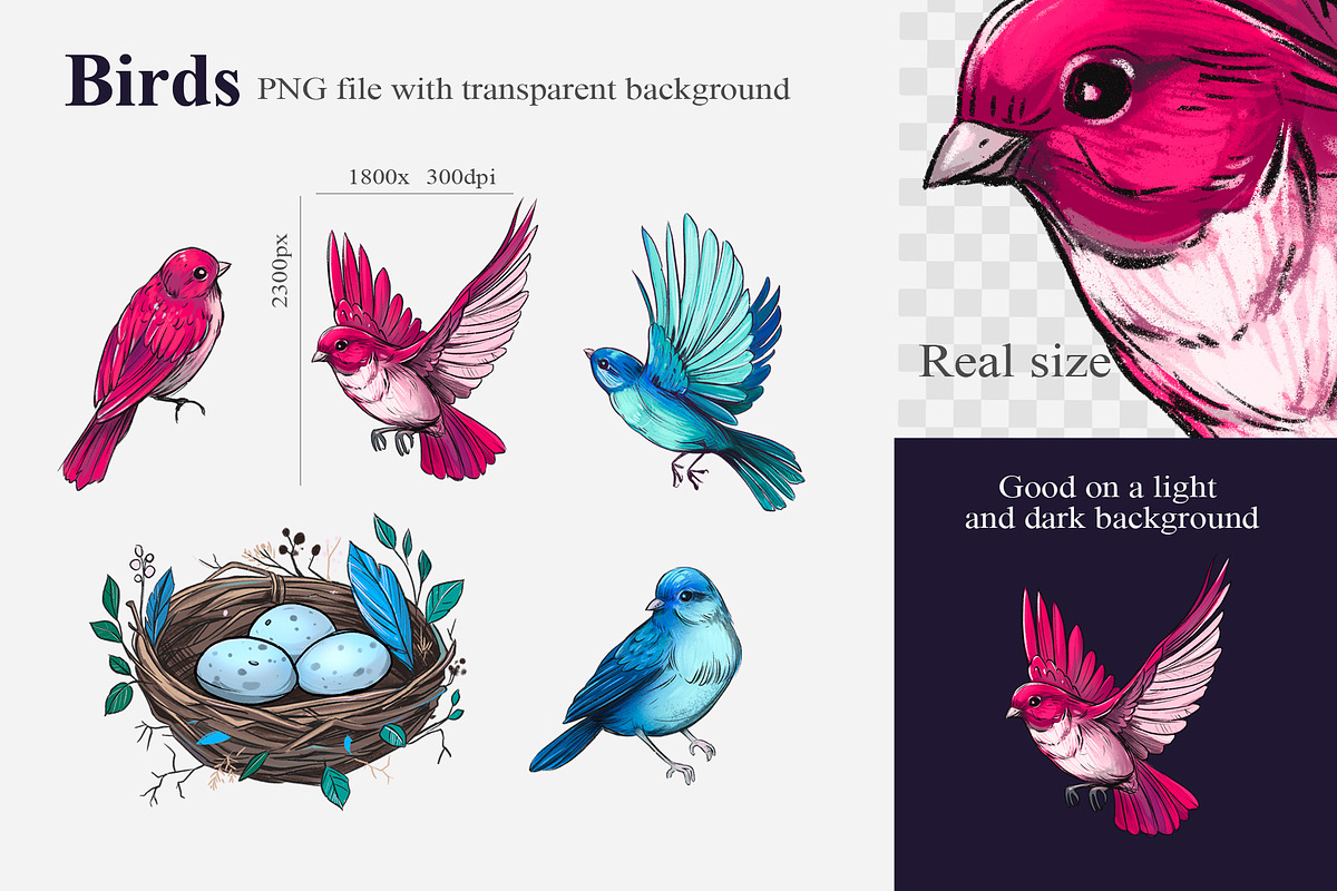 Spring night clipart in Illustrations - product preview 8