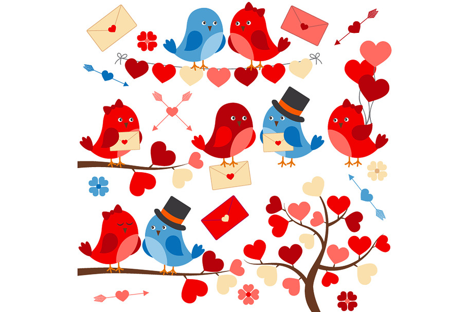 Love Birds in Illustrations - product preview 8