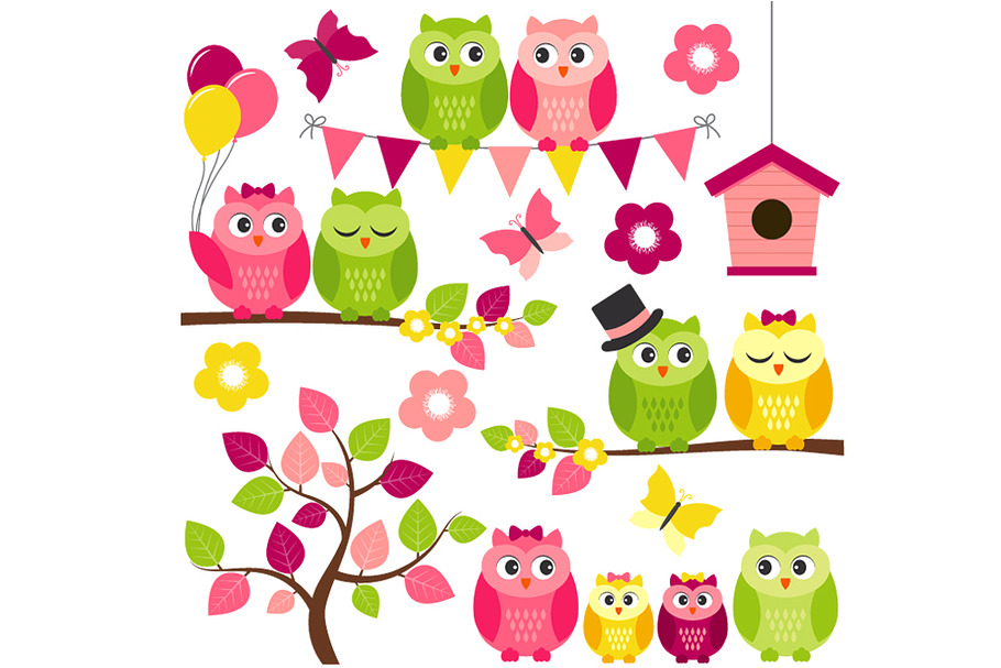 Summer Owls in Illustrations - product preview 8