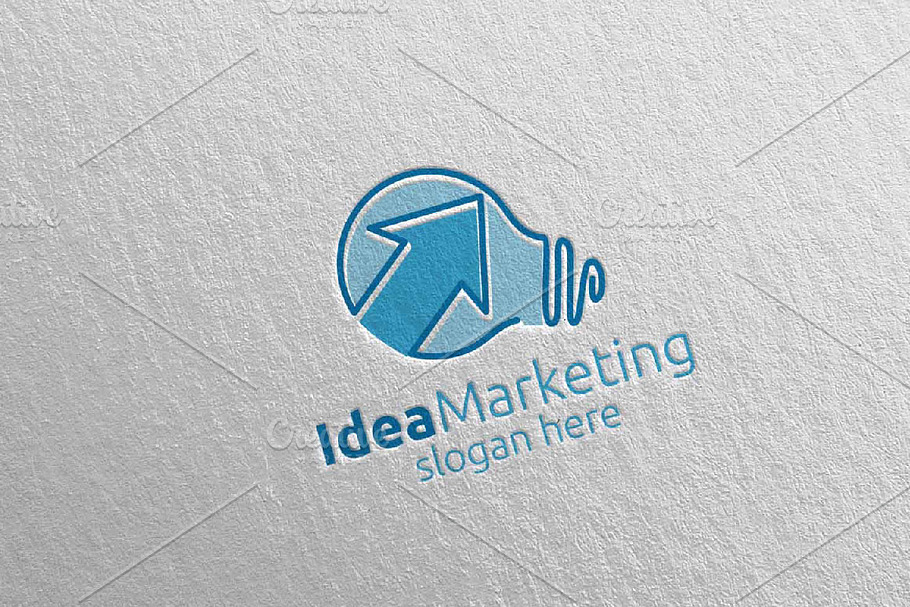 Idea Marketing Financial Logo 55 in Logo Templates - product preview 8