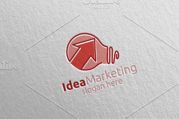 Idea Marketing Financial Logo 55 in Logo Templates - product preview 3