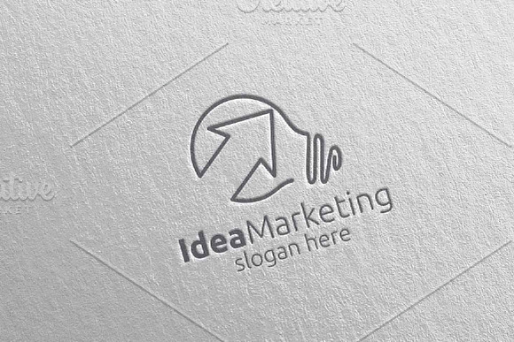 Idea Marketing Financial Logo 55 in Logo Templates - product preview 4