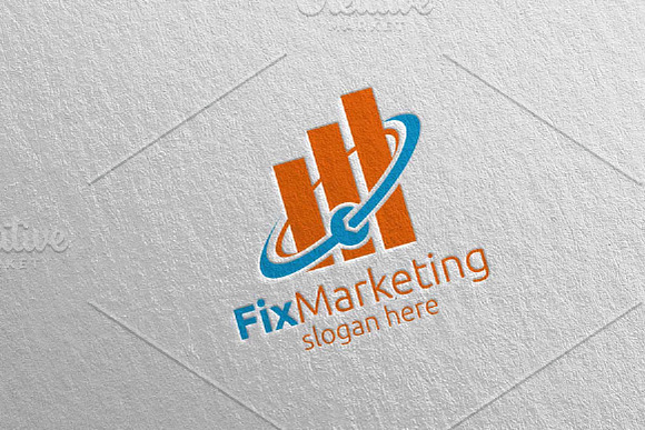 Fix Marketing Financial Logo 56 in Logo Templates - product preview 2