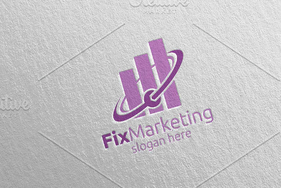 Fix Marketing Financial Logo 56 in Logo Templates - product preview 3