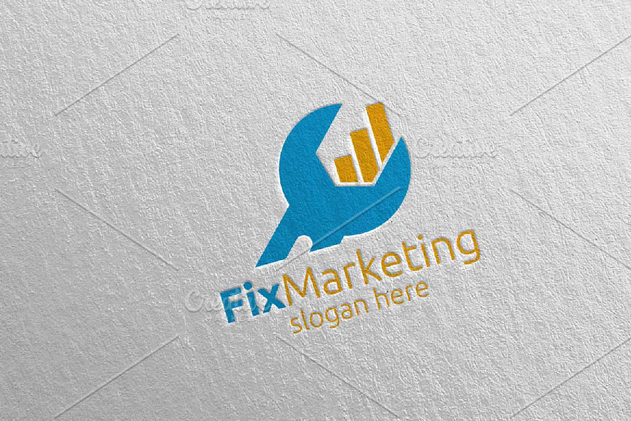 Fix Marketing Financial Logo 57 in Logo Templates - product preview 8