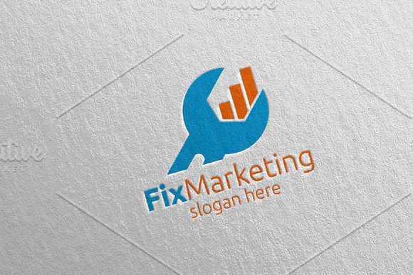 Fix Marketing Financial Logo 57 in Logo Templates - product preview 3
