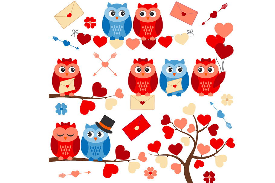 Love Owls in Illustrations - product preview 8
