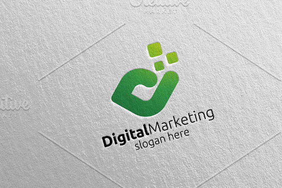 Digital Marketing Financial Logo 53 in Logo Templates - product preview 2