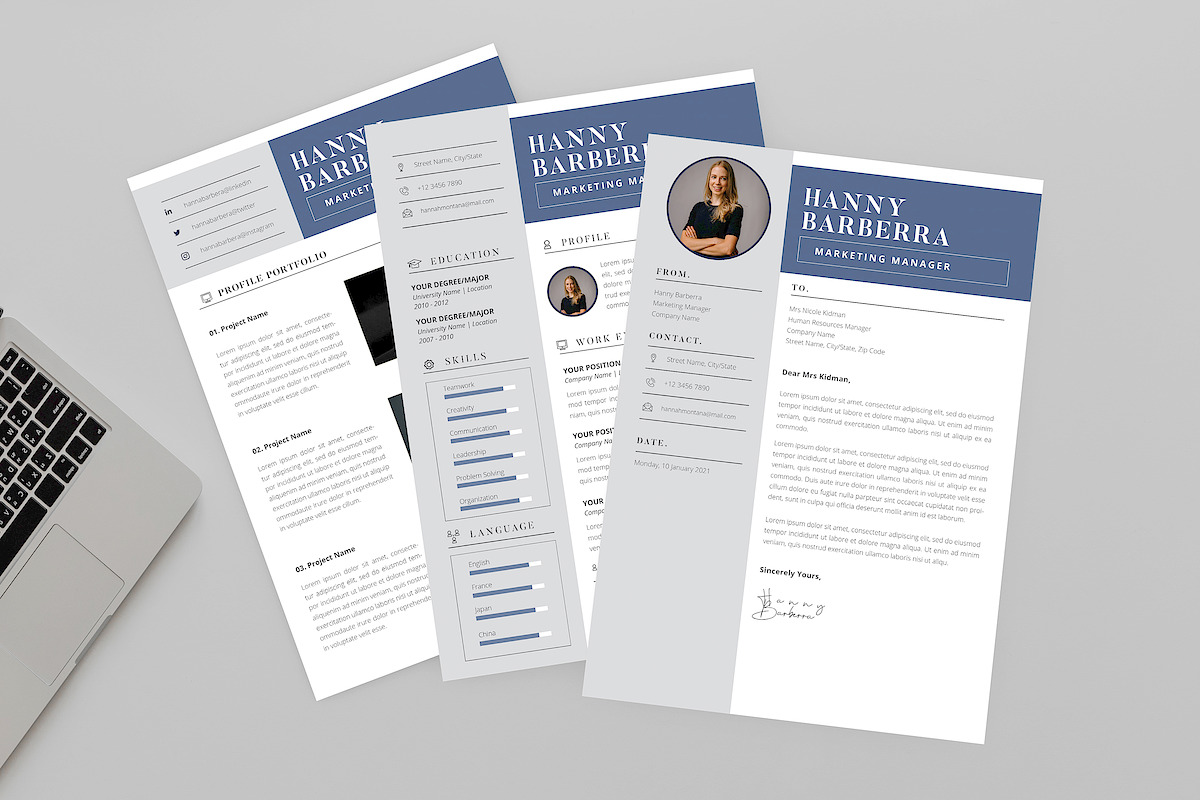 Hanny Marketing Resume Designer in Resume Templates - product preview 8