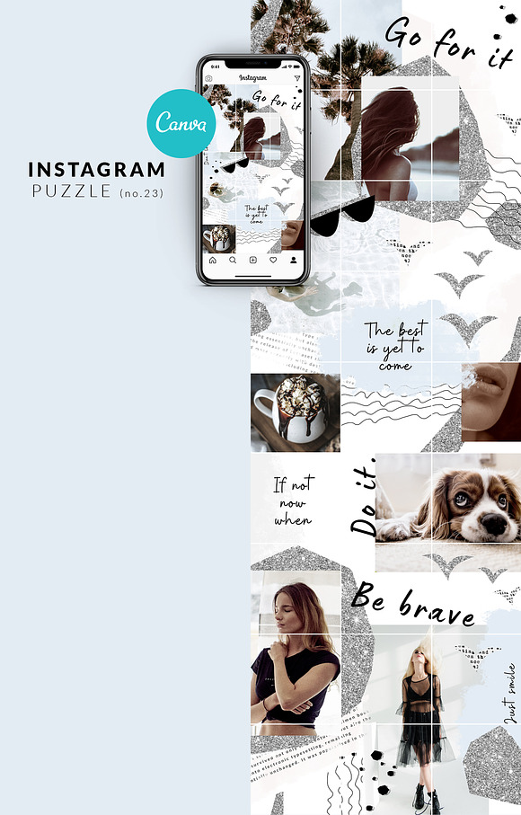 CANVA | Instagram PUZZLE - Modern in Instagram Templates - product preview 5