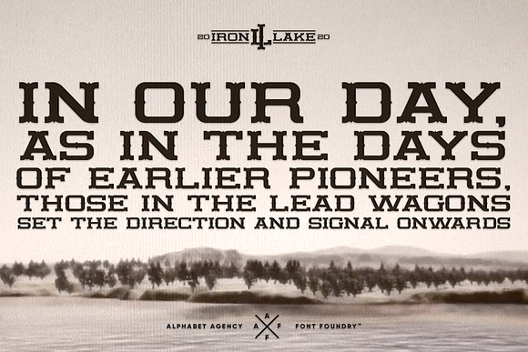 IRON LAKE FONT DUO in Slab Serif Fonts - product preview 1
