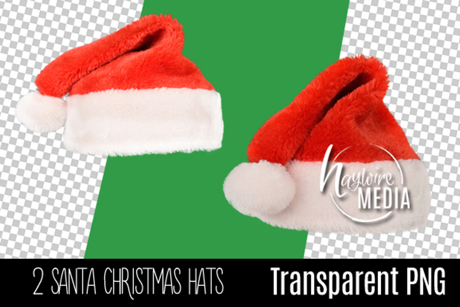 Digital PNG Christmas Santa Hat 2 in Photoshop Layer Styles - product preview 8