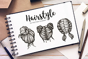 Hairstyle vector Illustrations