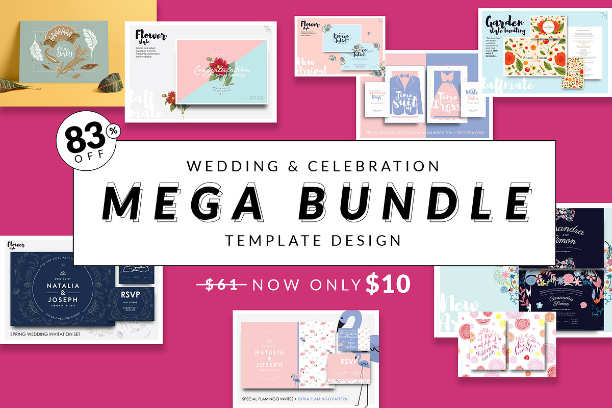 Best Deals Wedding Invitation in Wedding Templates - product preview 8