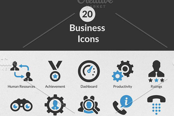 20 Business Icons Vol. 1