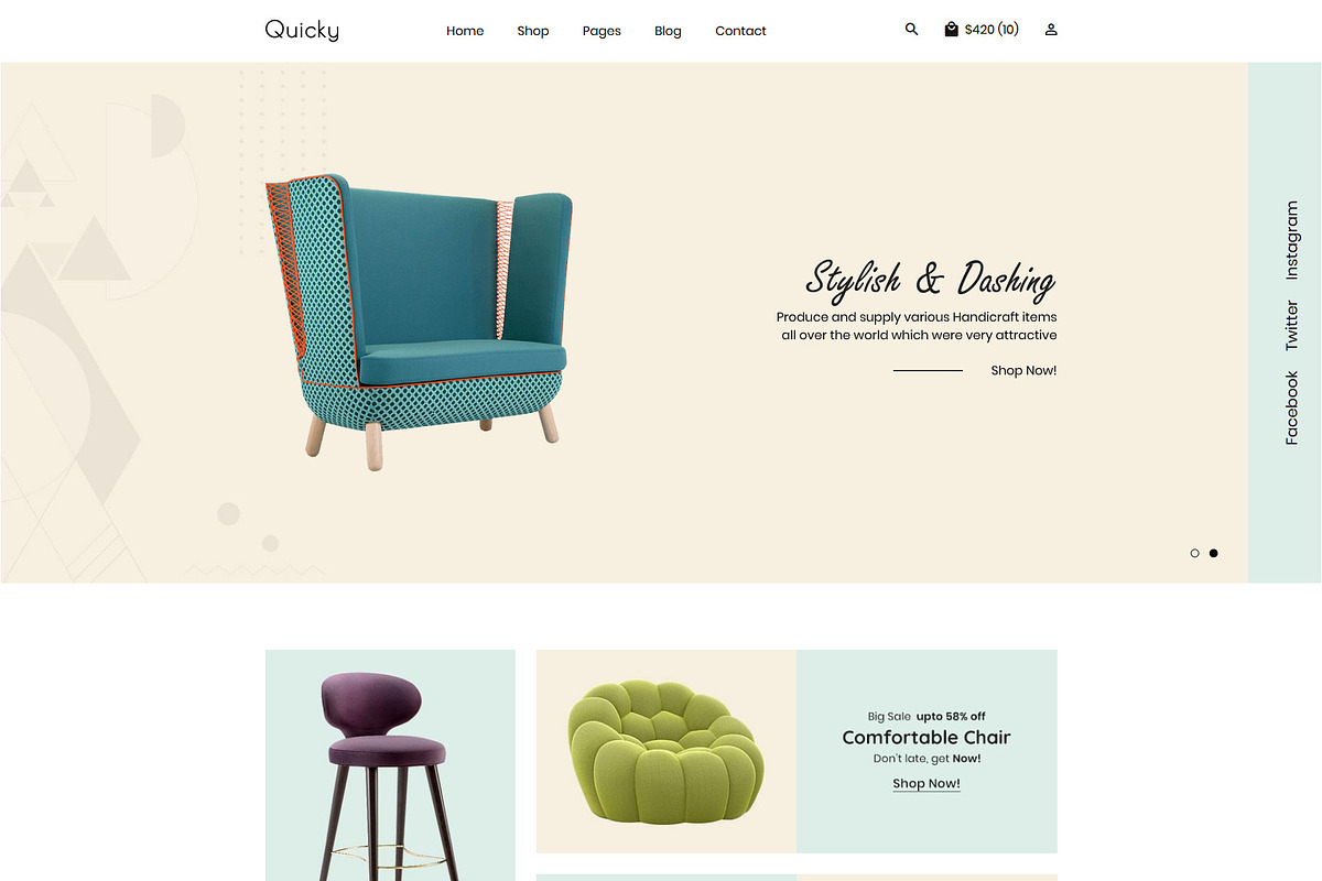 Quicky - Minimal eCommerce Template in Bootstrap Themes - product preview 8