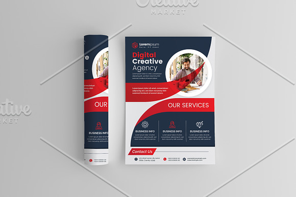 Clean Flyer Layout in Flyer Templates - product preview 1