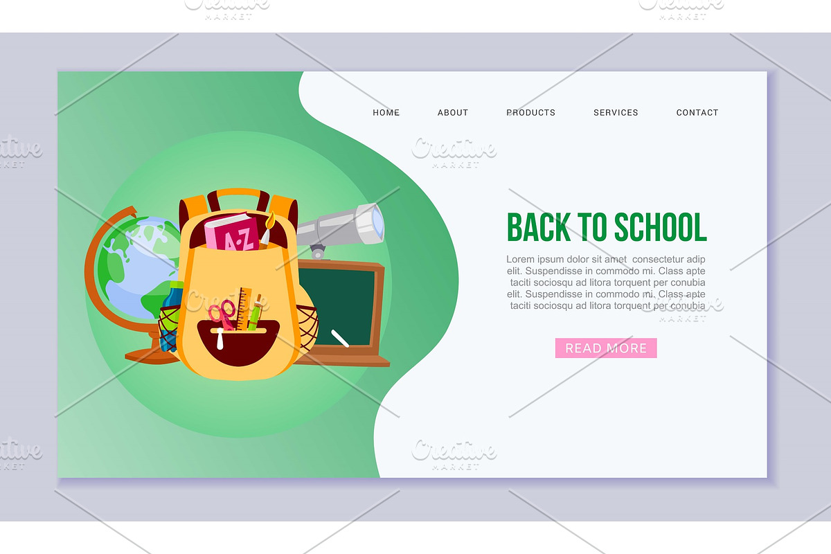 Back to school and education vector in Illustrations - product preview 8