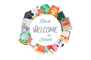 Back to school welcome poster