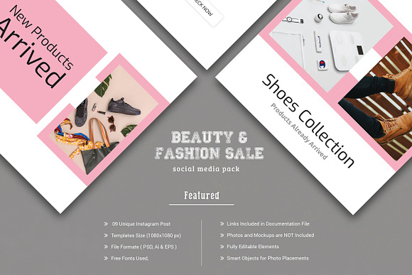 Fashion Sale Social Media Pack in Instagram Templates - product preview 5