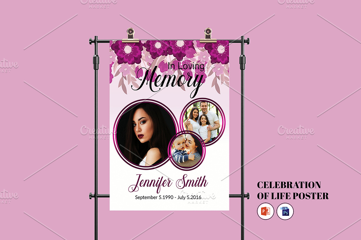 Memorial Welcome Sign V05 in Flyer Templates - product preview 8