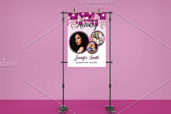 Memorial Welcome Sign V05 in Flyer Templates - product preview 1