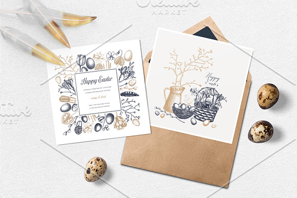 Easter Cards Templates Collection in Postcard Templates - product preview 3