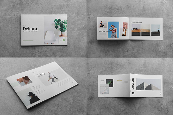 Landscape Brochure Mock-Up in Print Mockups - product preview 5
