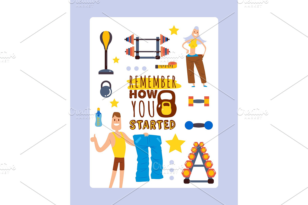 Sport motivation typography poster in Illustrations - product preview 8