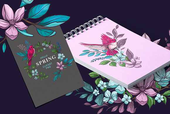 Spring night clipart in Illustrations - product preview 6