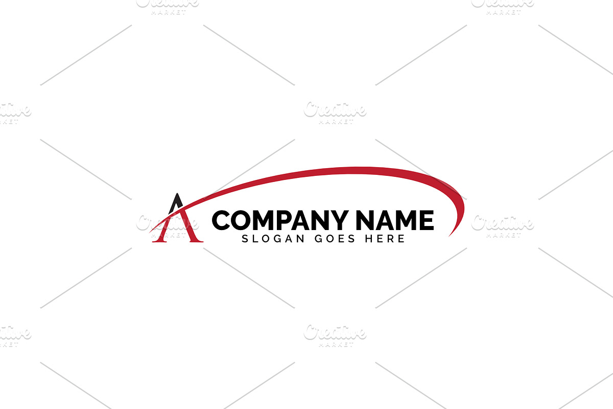 a letter swoosh logo in Logo Templates - product preview 8