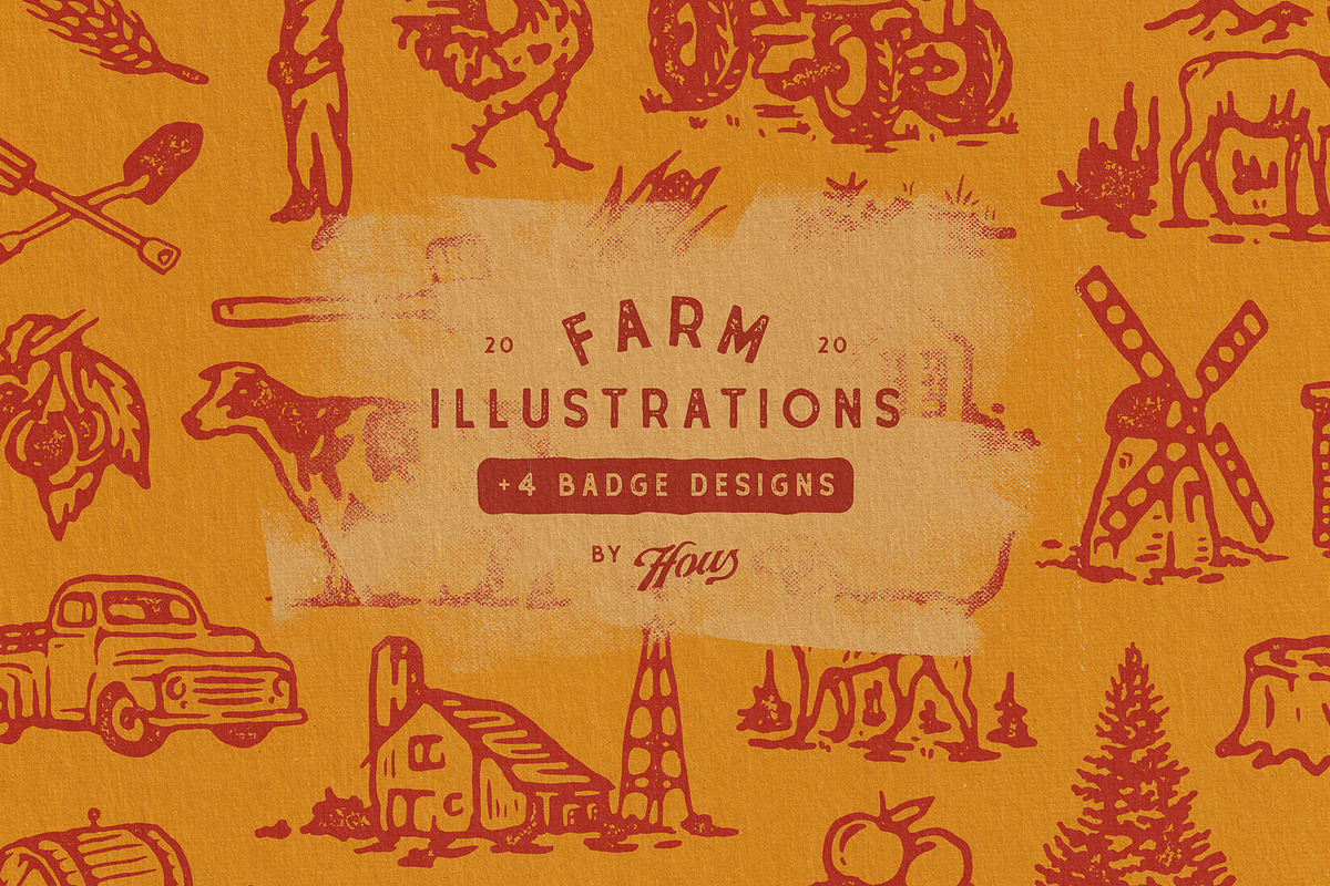 Farm Illustrations in Illustrations - product preview 8