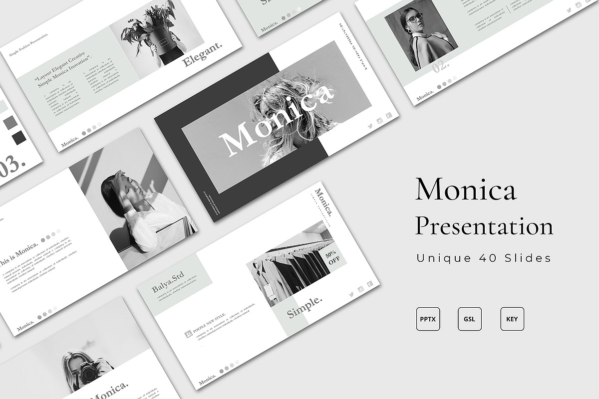 Monica - Bundle Presentation in Presentation Templates - product preview 8