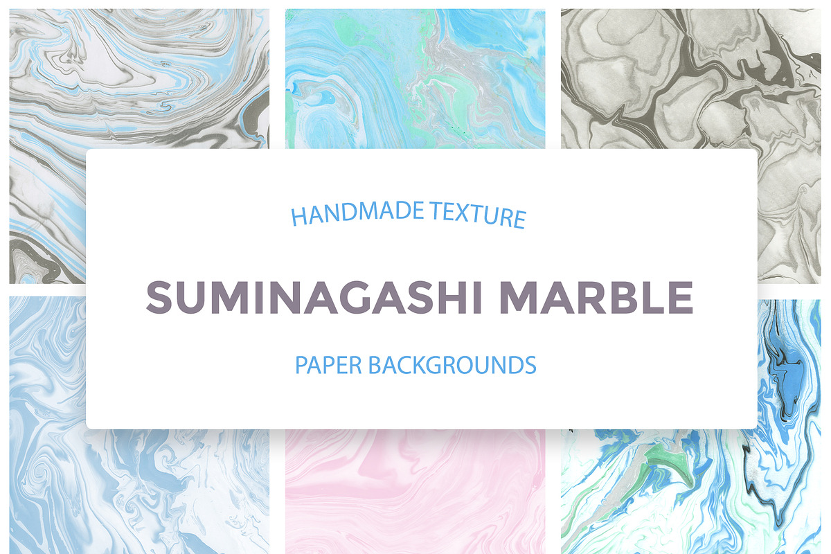 Suminagashi Marbled Backgrounds in Textures - product preview 8