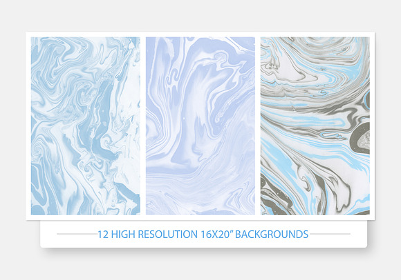 Suminagashi Marbled Backgrounds in Textures - product preview 1