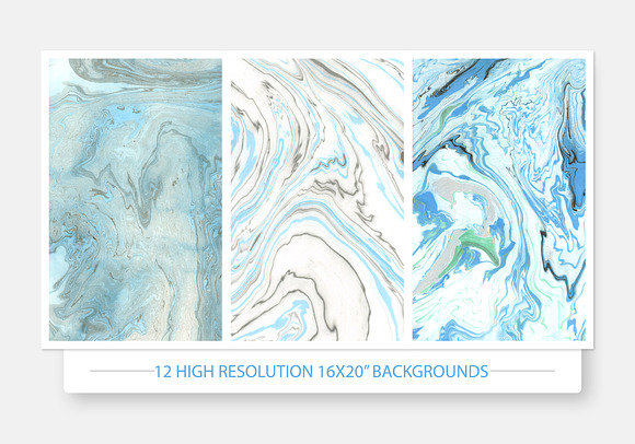 Suminagashi Marbled Backgrounds in Textures - product preview 2