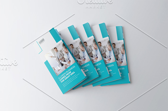 Clean Trifold Brochure in Brochure Templates - product preview 2