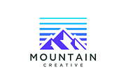 mountain logo modern