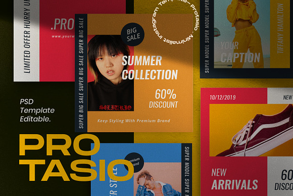 PROTASIO - Brand Social Media Bundle in Instagram Templates - product preview 1