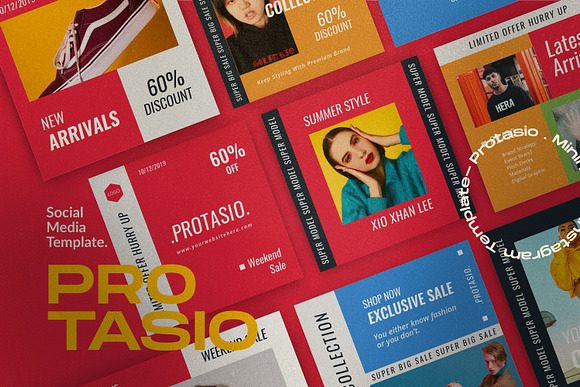 PROTASIO - Brand Social Media Bundle in Instagram Templates - product preview 7