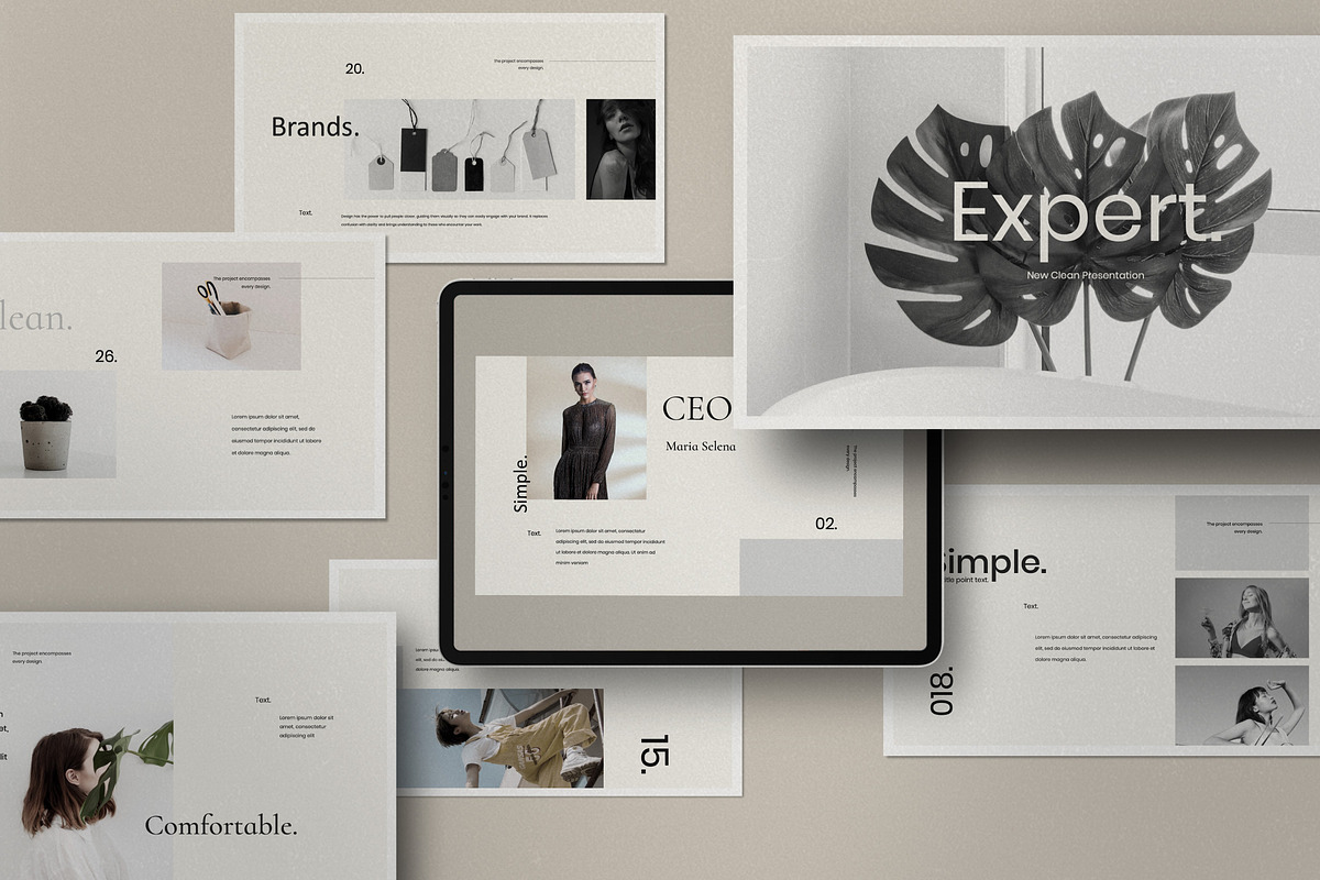 Expert - minimal Powerpoint in PowerPoint Templates - product preview 8