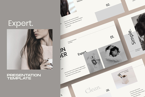 Expert - minimal Powerpoint in PowerPoint Templates - product preview 8