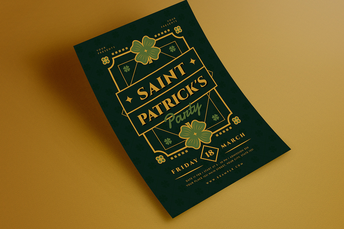 Saint Patrick's Day Event Flyer in Flyer Templates - product preview 8