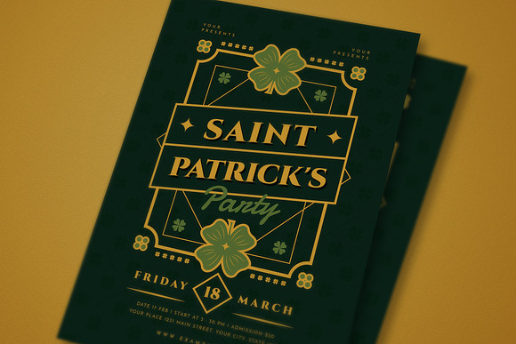 Saint Patrick's Day Event Flyer in Flyer Templates - product preview 1