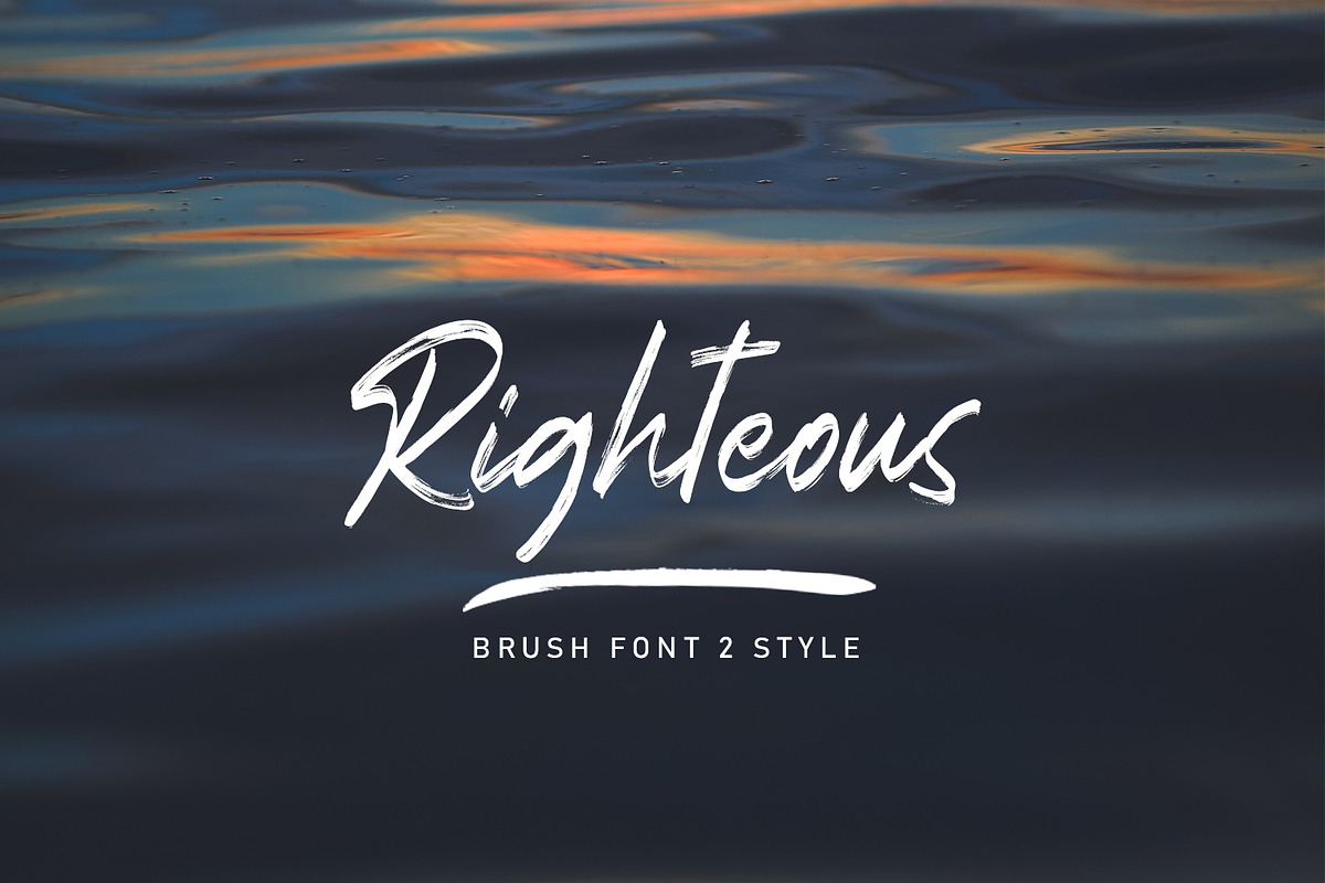 Righteous Handwritten Typeface Brush in Script Fonts - product preview 8