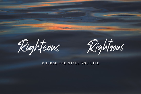 Righteous Handwritten Typeface Brush in Script Fonts - product preview 1
