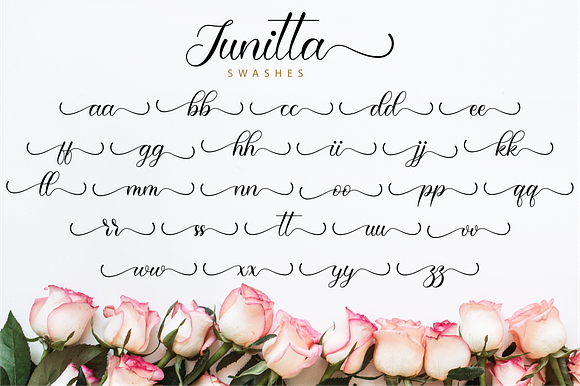 Junitta Script in Script Fonts - product preview 11