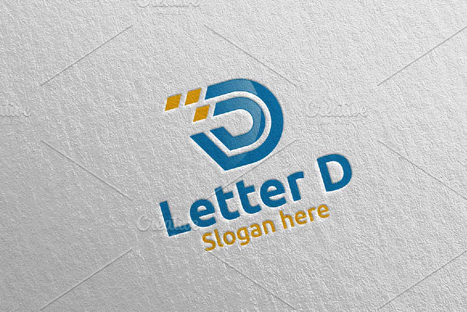 Letter D Digital Marketing Logo 61 in Logo Templates - product preview 8
