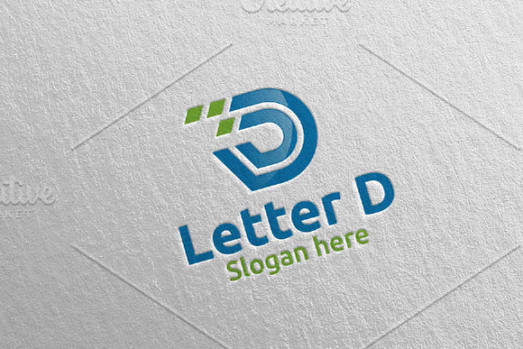 Letter D Digital Marketing Logo 61 in Logo Templates - product preview 2